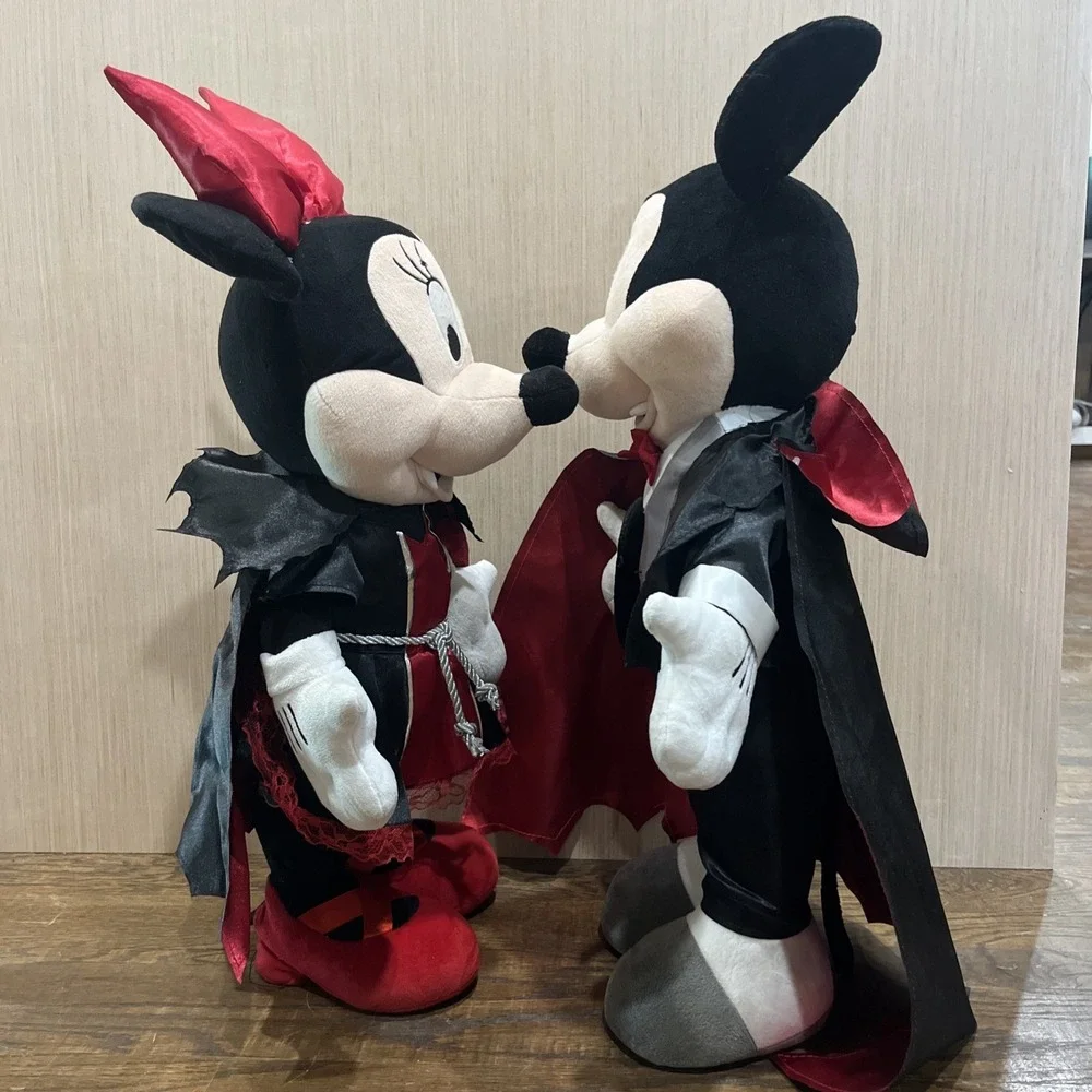 Set of Mickey Mouse As Dracula & Matching Minnie Halloween Door Greeters, 2017